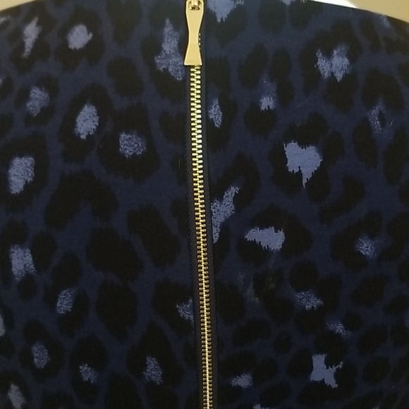 [SOLD] Kate Spade Blue Leopard Dress - Picture 3 of 3